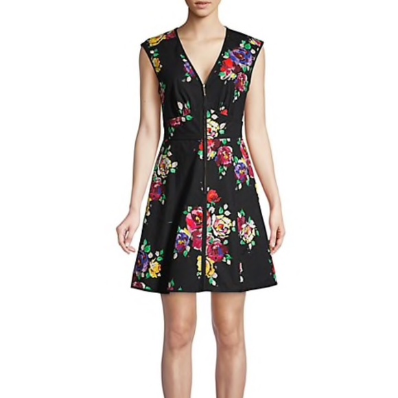Kate Spade NY Rare Roses Sleeveless Poplin Dress - Picture 6 of 6